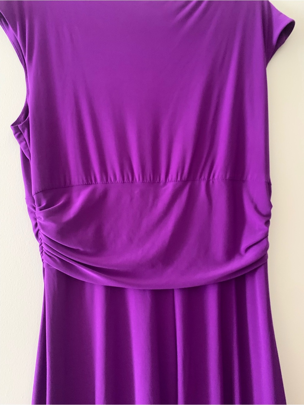 Chaps Vivid Purple Knot-Front Midi Dress - Picture 7 of 7